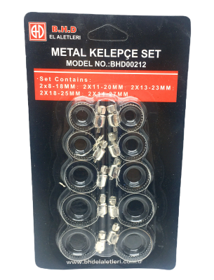 10 PARÇA  METAL HORTUM KELEPÇESİ SET (4767)