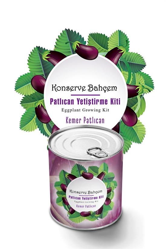 Konserve Bahçem Evde Konservede Kemer PatlıcanYetiştirme Kiti (4767)