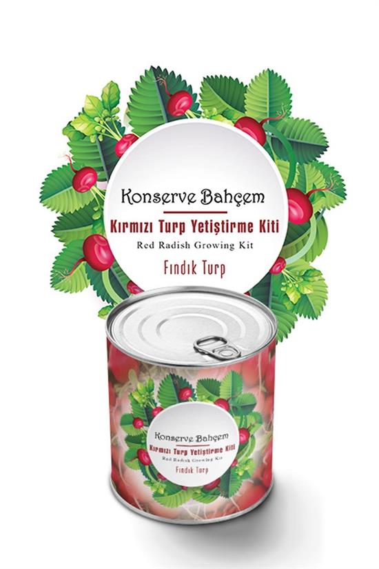 Konserve Bahçem Evde Konservede Fındık Turp Yetiştirme Kiti (4767)