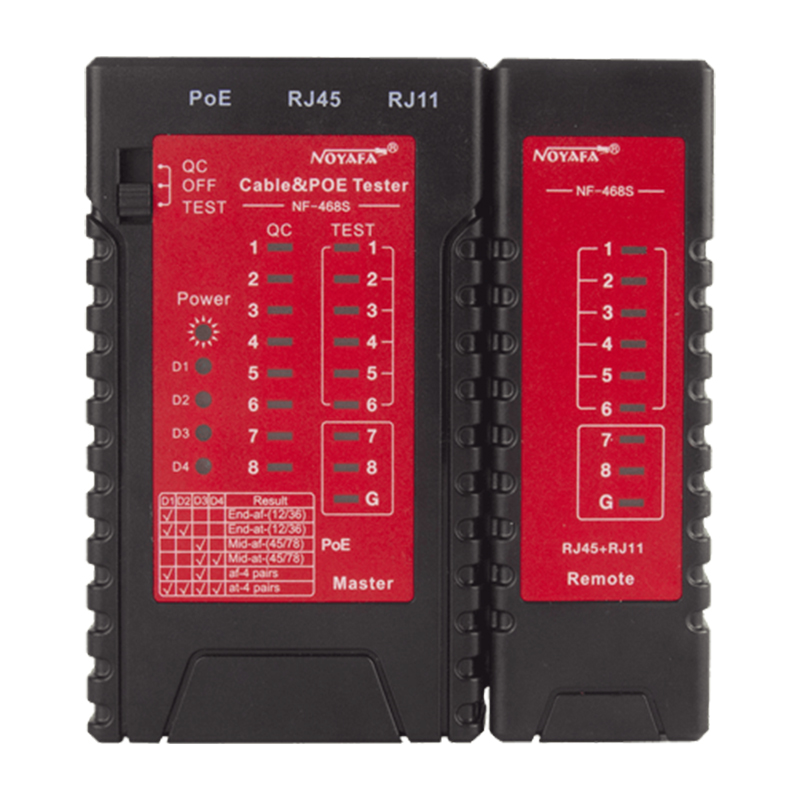 RJ45/RJ11/POE KABLO TEST CİHAZI NF-468S (4767)