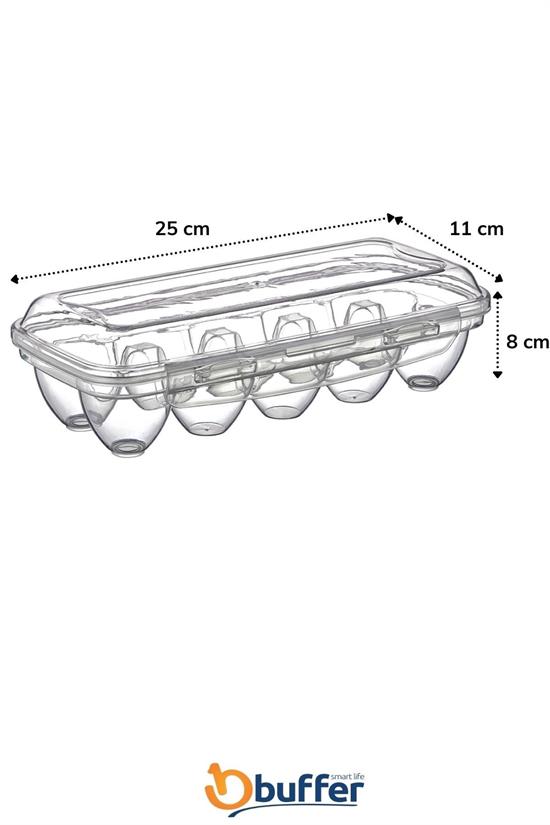 10 Bölmeli Kilitli Kapaklı Yumurtalık Saklama Kutusu YU110 (4767)