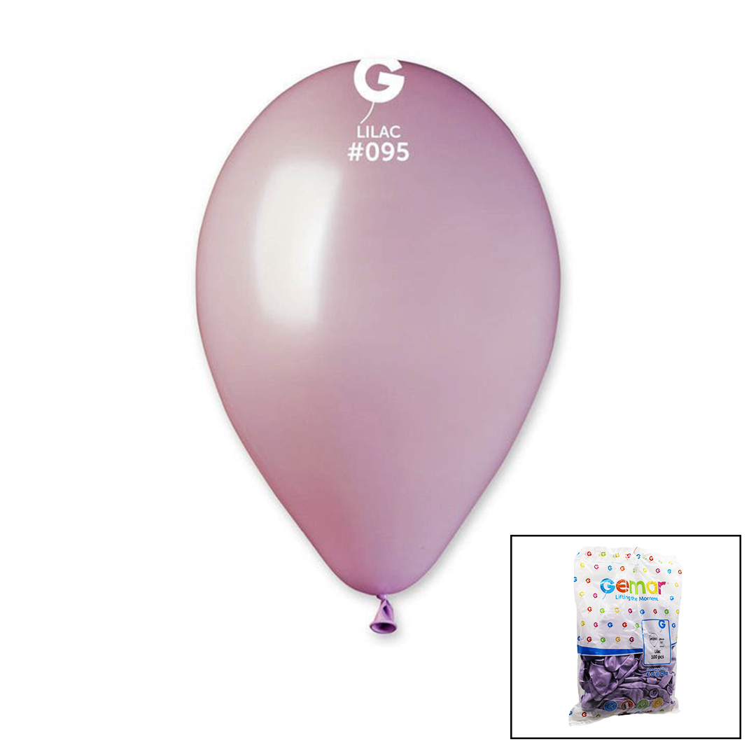 GM-110-95 METALİK - LİLA BALON 11&apos;&apos; - 28CM - 100 PARÇA (4767)