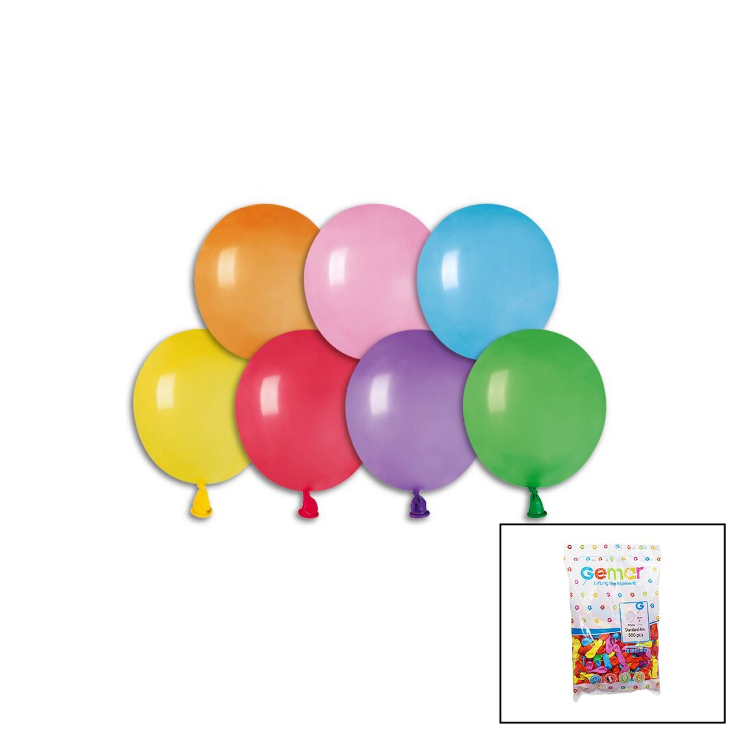 RENKLİ SU BALON 3 İNÇ - 8CM - 500PCS (4767)