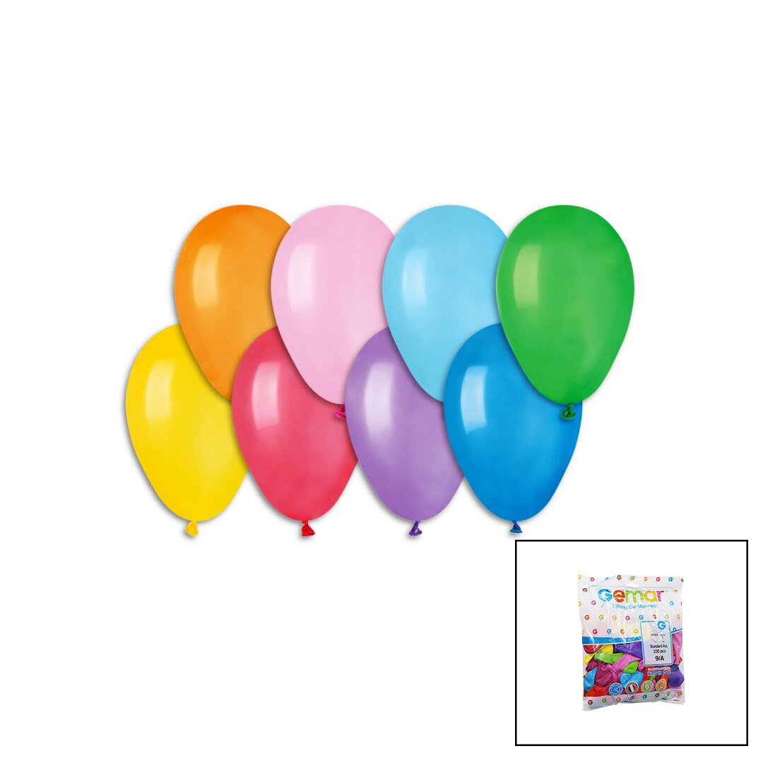 KLASİK RENKLİ BALON 7 İNÇ - 19CM - 100PCS (4767)