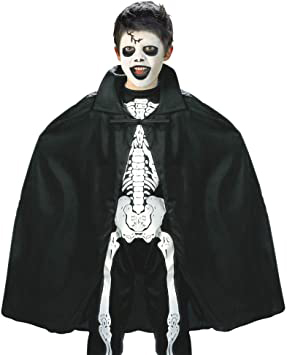 Siyah Renk Yakalı Halloween Pelerini 90 cm (4767)