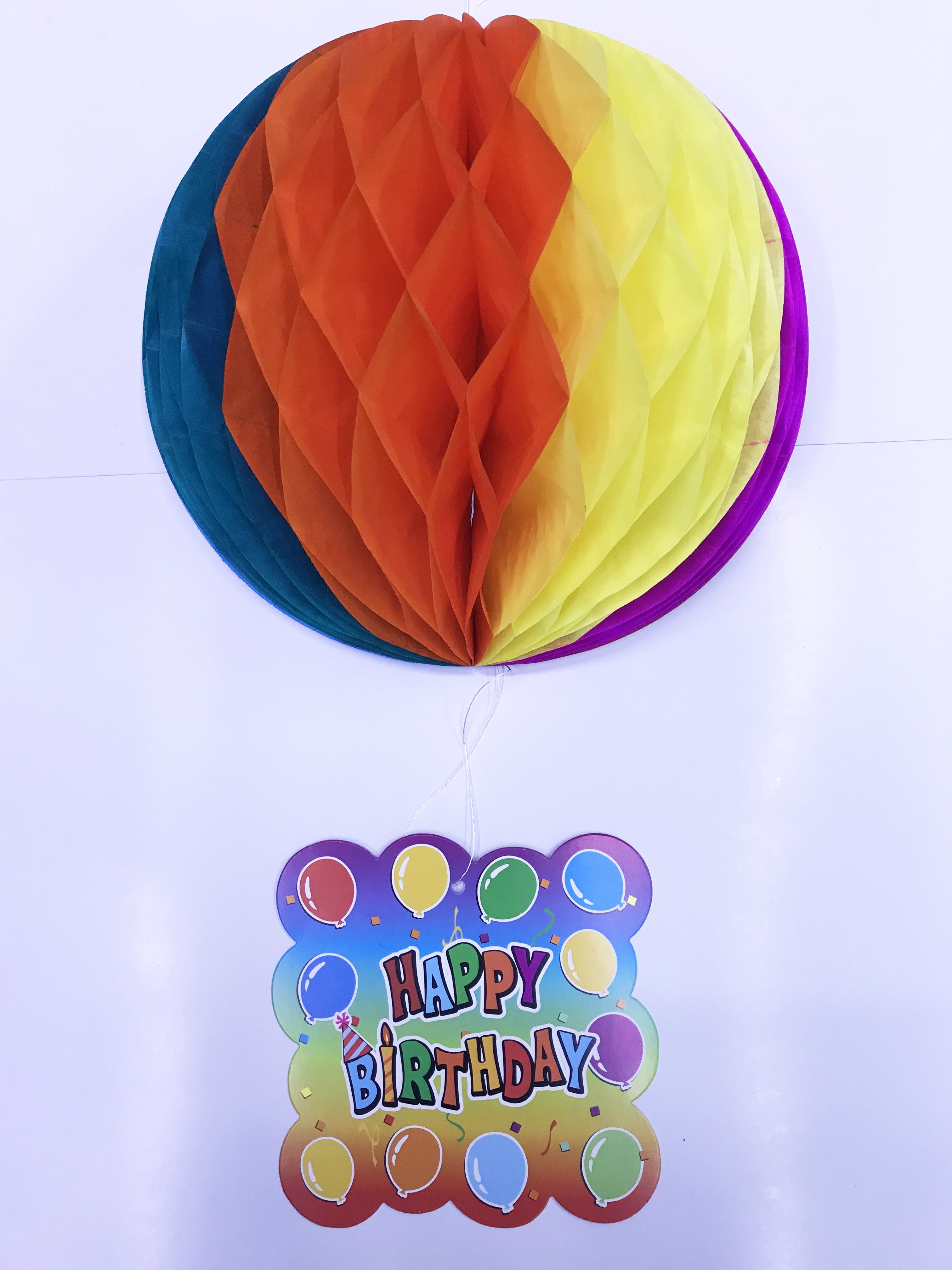 Kağıt Süs Happy Birthday Dekor 55 cm-0748 (4767)