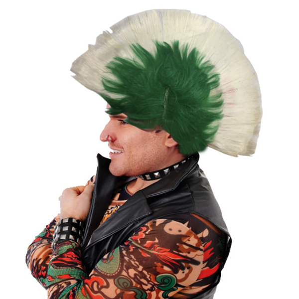 Mohican Mohawk Punk Peruk - 70 li 80 li Yıllar Peruk Model 10 (4767)