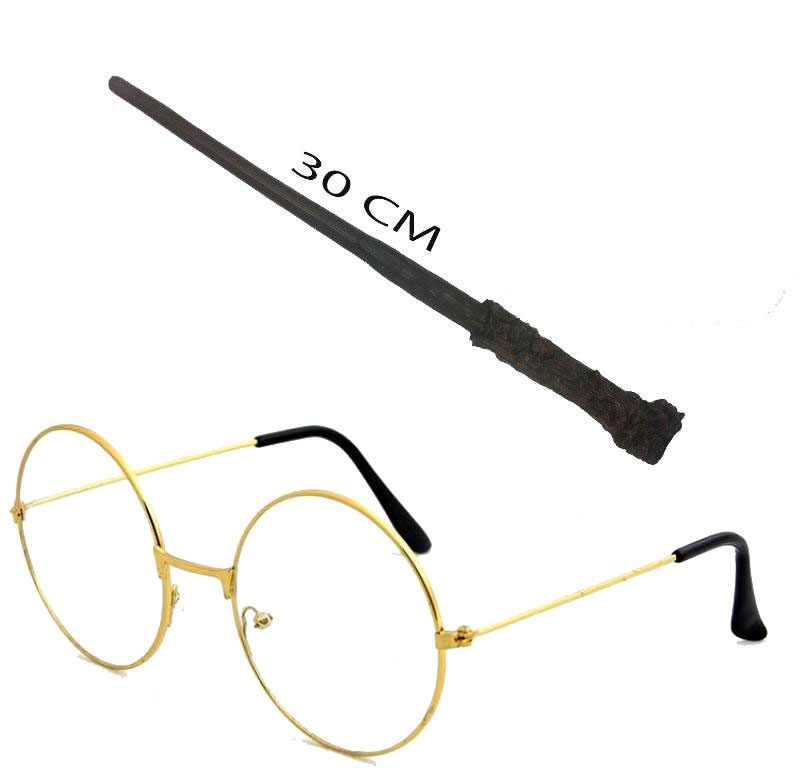 Harry Potter Asası 30 cm ve Harry Potter Gözlüğü Seti (4767)