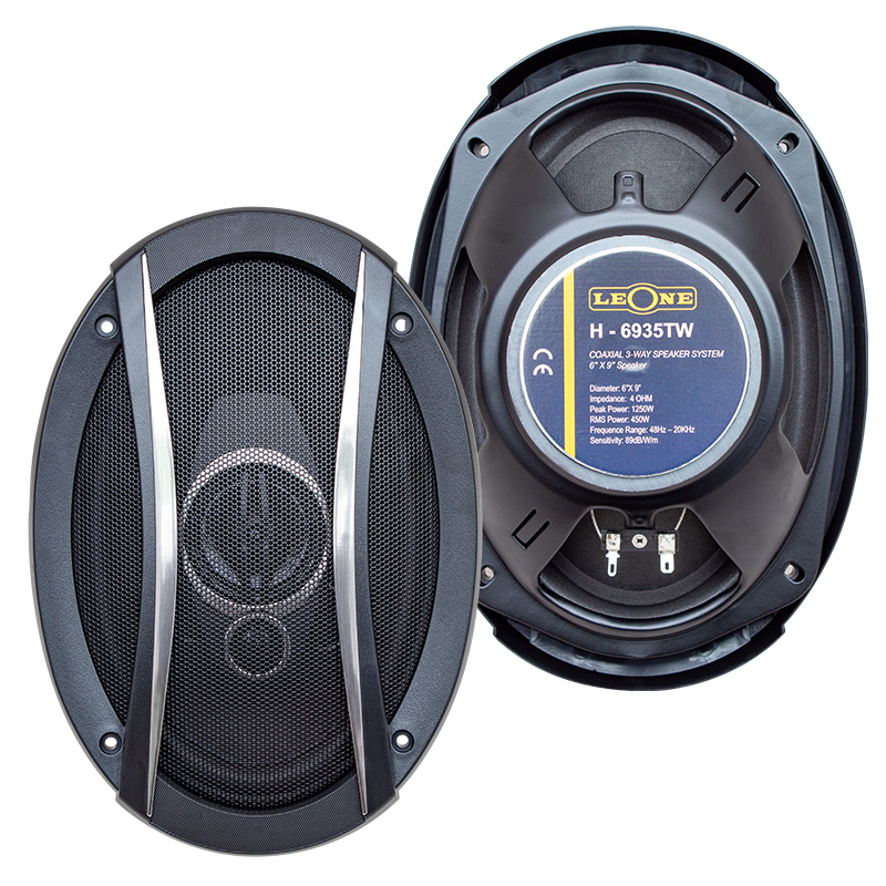 LEONE HR-6935TW 1250 WATT 6 X 9 OVAL HOPARLÖR KAPAKLI ÇİFTLİ TAKIM FİYAT (4767)