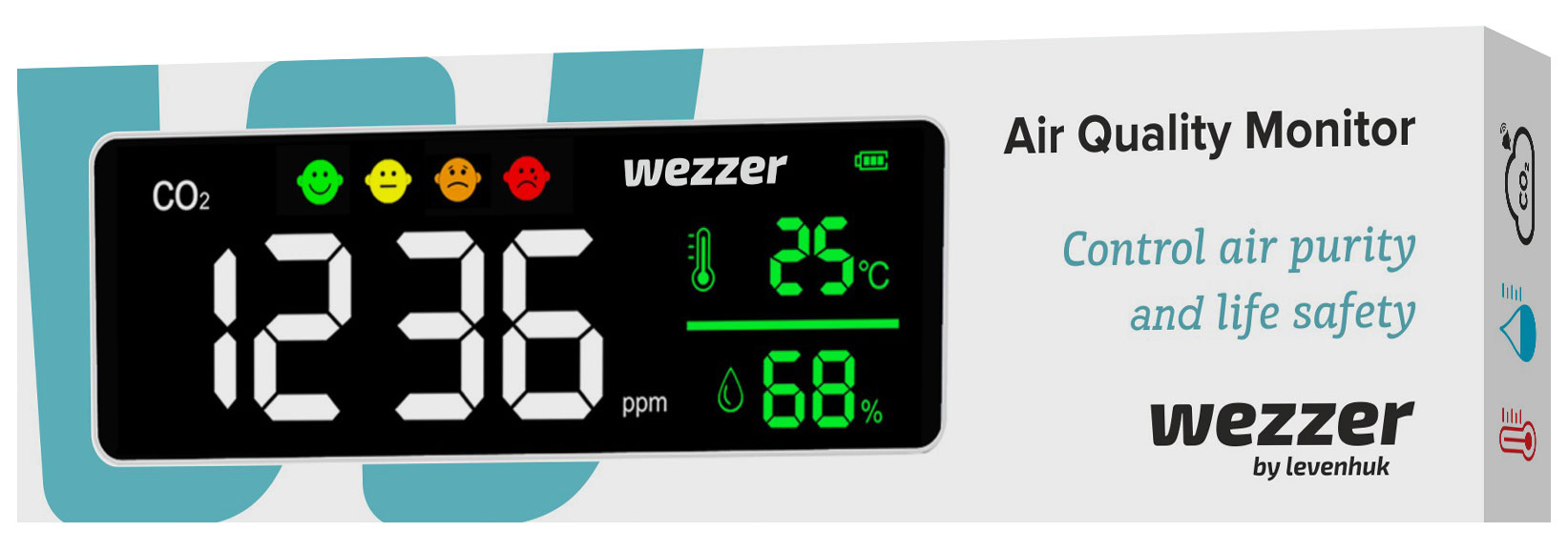 Levenhuk Wezzer Air MC50 Hava Kalitesi Monitörü (4767)