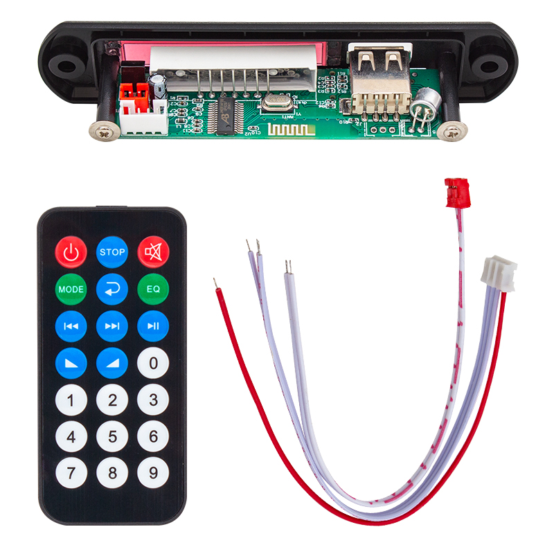 MAGICVOICE M515 OTO TEYP USB/SD/MIC/BLUETOOTH KUMANDALI MİKROFONLU OTO TEYP ÇEVİRİCİ DİJİTAL PLAYER BOARD (12V-500MA) (4767)