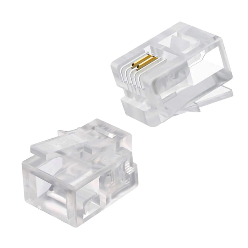 RJ 11 TELEFON SOKETİ 6P/2C (100LÜK PAKET) (4767)