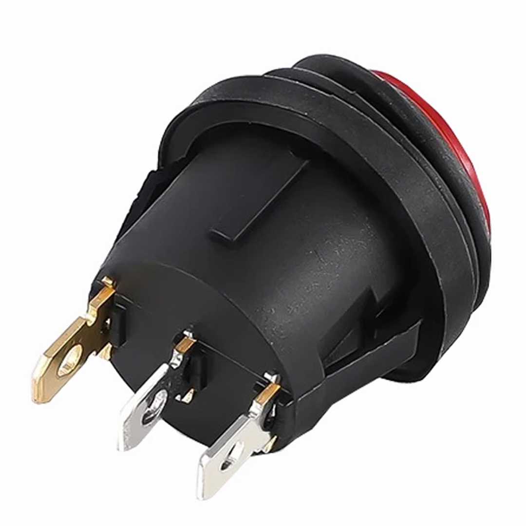 IC-131W YUVARLAK 220 VOLT IŞIKLI SU GEÇİRMEZ ON/OFF ANAHTAR (4767)