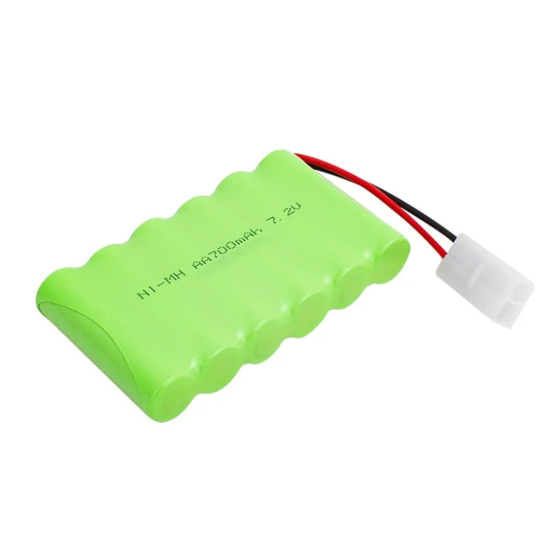 7.2 VOLT 700 MAH NI-MH 2 PİN TAMİYA SOKETLİ 6LI OYUNCAK ARABA PİLİ (4767)