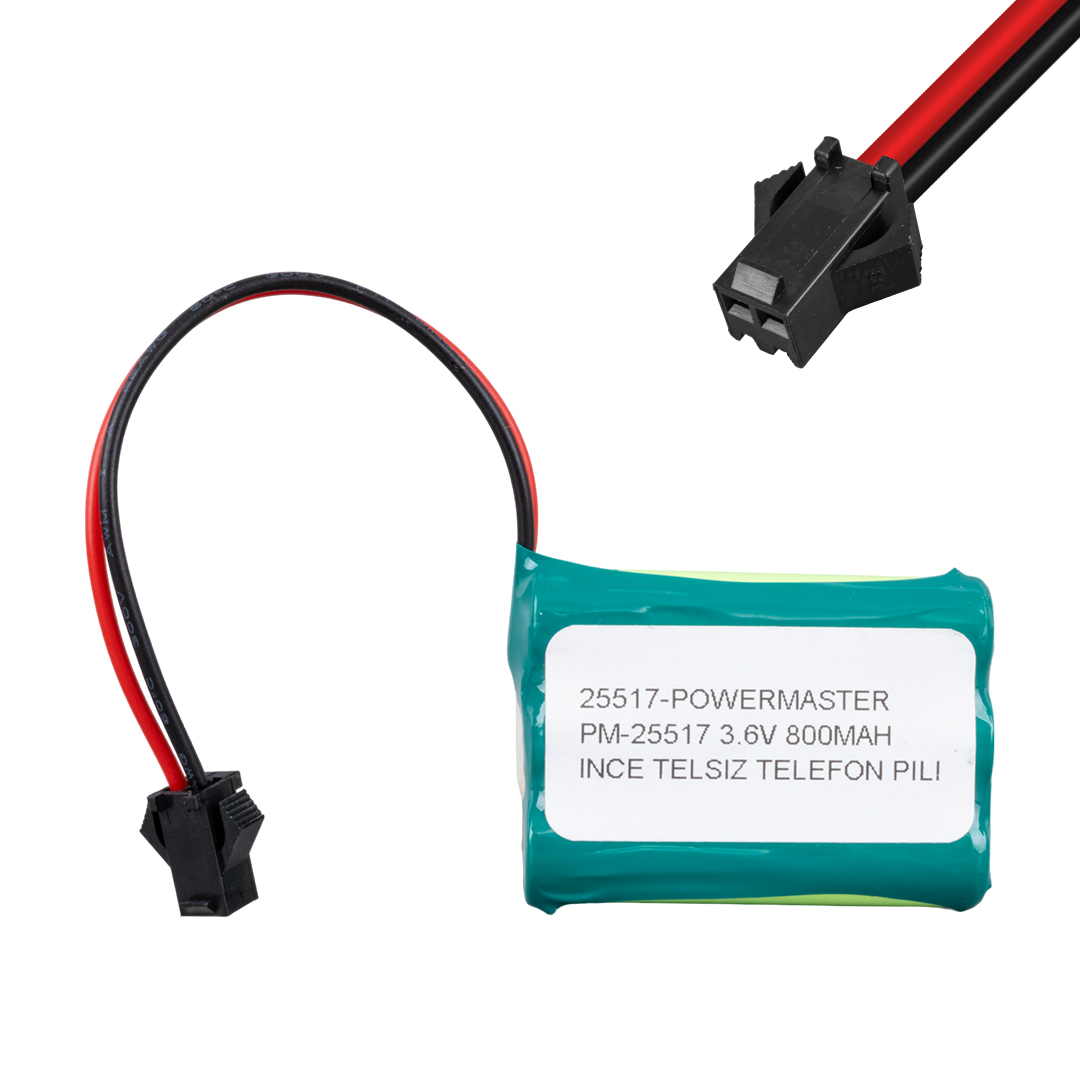 3.6 VOLT 800 MAH 3LÜ İNCE TELSİZ TELEFON PİLİ (4767)