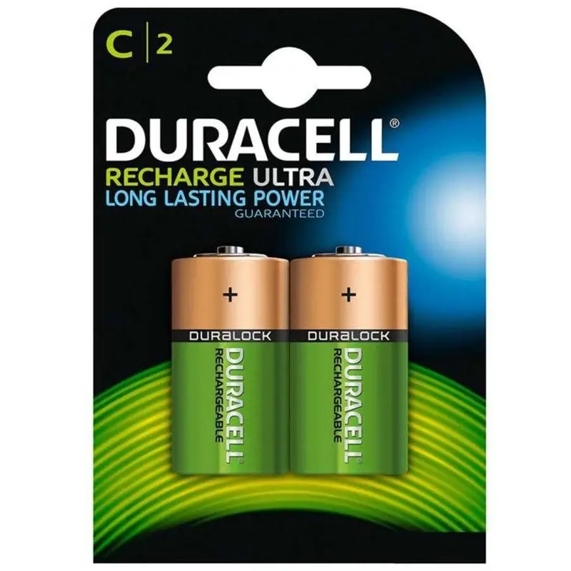 DURACELL C ORTA BOY 3000 MAH NI-MH ŞARJ EDİLEBİLİR 2Lİ PİL (HR14/DC1400) (4767)