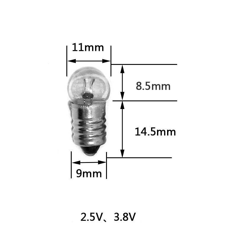 FENER AMPÜL 1.5 VOLT VİDALI  (50LİK PAKET) (4767)