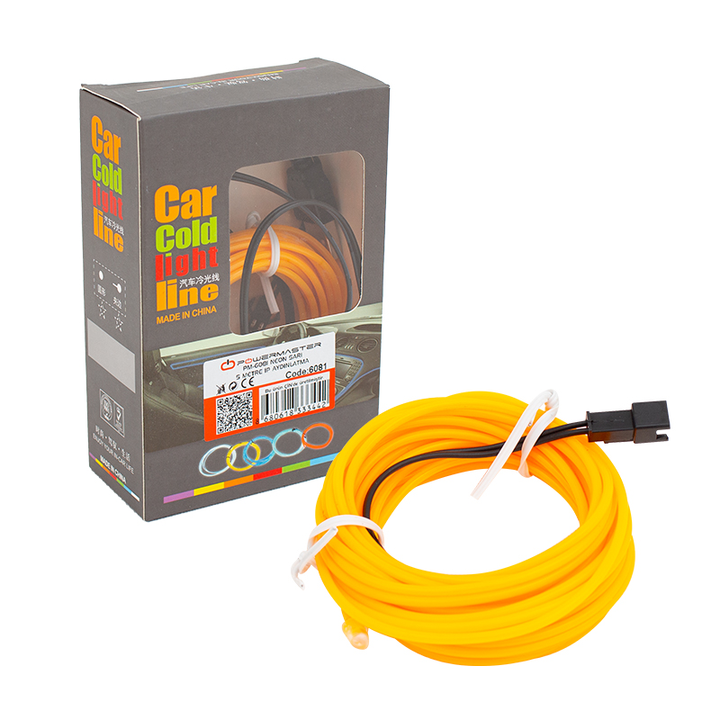 NEON SARI 5 METRE İP AYDINLATMA 5 V USB ADAPTÖRLÜ (4767)