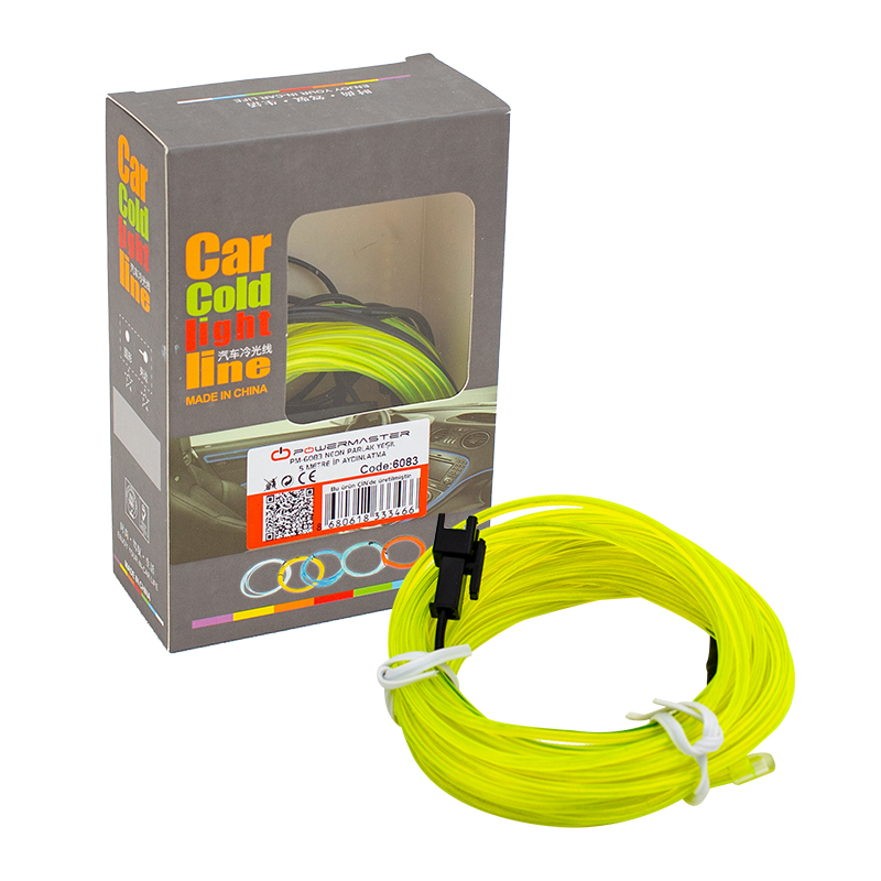 NEON PARLAK (FLORASAN) YEŞİL 5 METRE İP AYDINLATMA 5 V USB ADAPTÖRLÜ (4767)