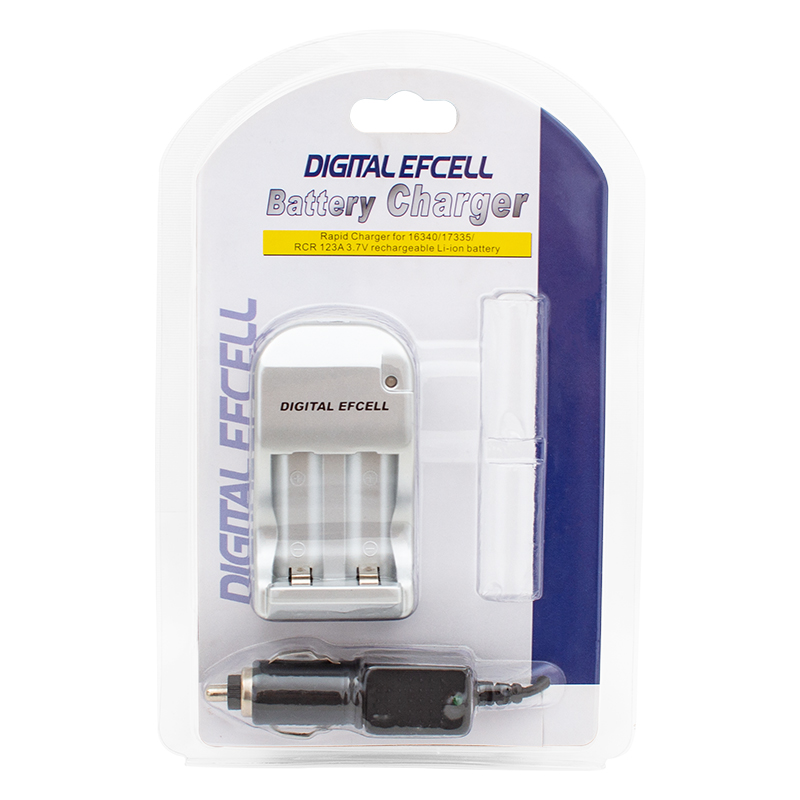 DIGITAL EFCELL 2 X 123A - 16340 - 17335 EV+ARAÇ PİL ŞARJ CİHAZI (4767)