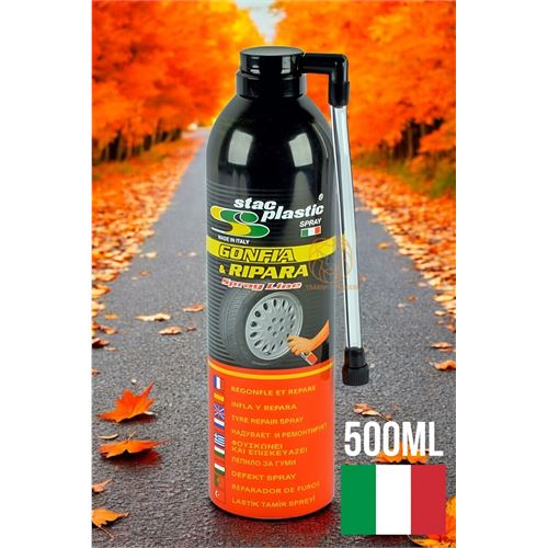 Turk Stac Italy Lastik Tamir Köpüğü Lastik Tamir ve Şişirici Sprey 500 ml