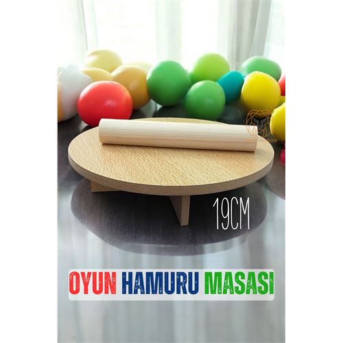 Turk Oyun Hamur Masası 19 Cm Çocuk Oyuncak Hamur Açma Masası