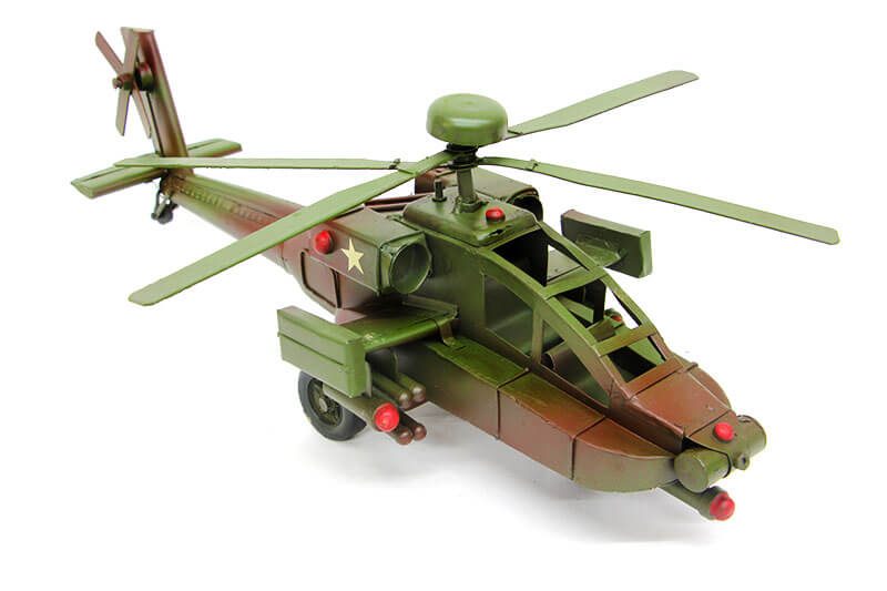 CLZ192 Dekoratif Metal Helikopter