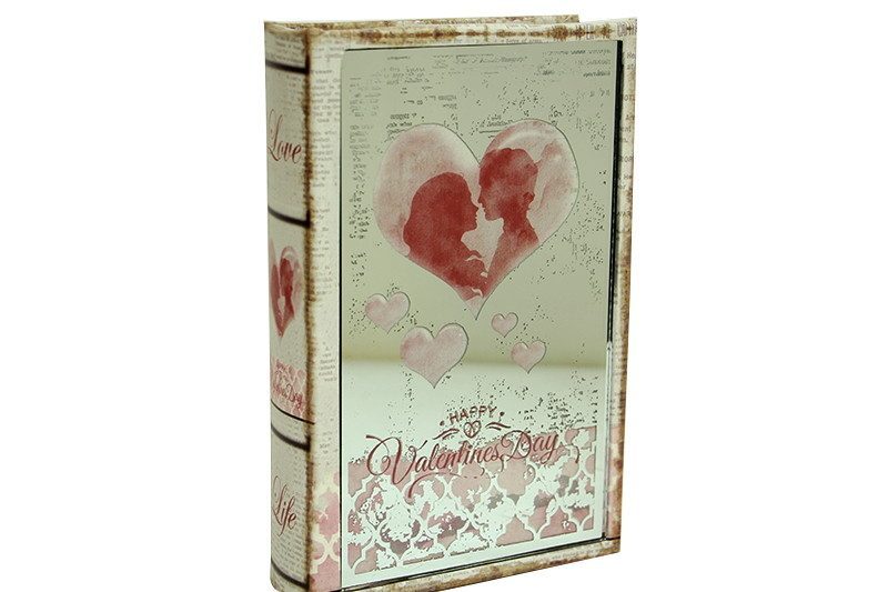 CLZ192 Kutu Kitap Aynalı Valentine