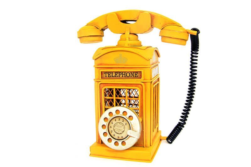 CLZ192 Dekoratif Metal Ahizeli Telefon Kumbara