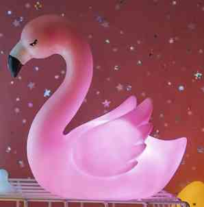 CLZ192 Led Işıklı Flamingo Masa Lambası