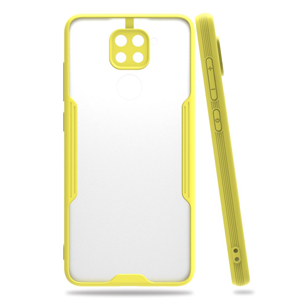 CLZ942 Xiaomi Redmi Note 9 Kılıf Platin Silikon - Ürün Rengi : Sarı