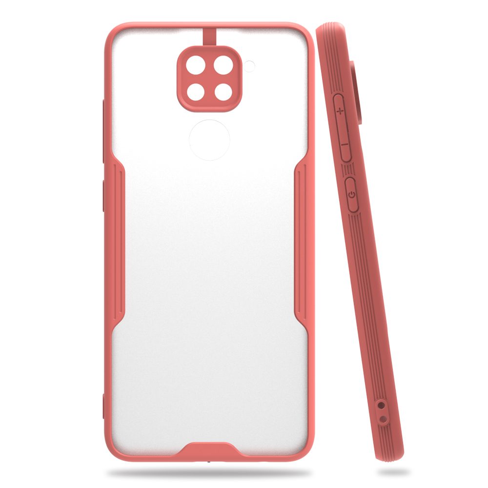 CLZ942 Xiaomi Redmi Note 9 Kılıf Platin Silikon - Ürün Rengi : Kırmızı