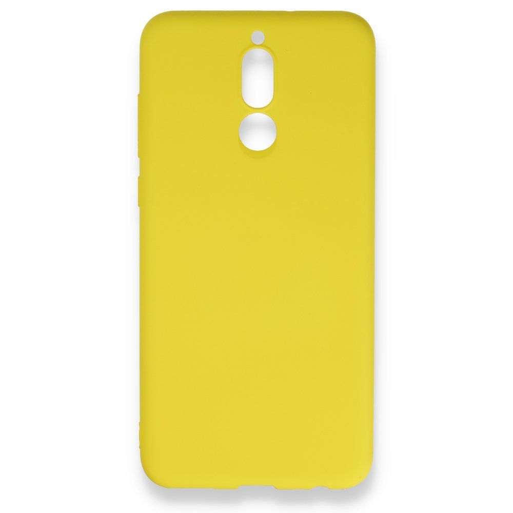 CLZ942 Huawei Mate 10 Lite Kılıf Nano İçi Kadife  Silikon - Ürün Rengi : Sarı