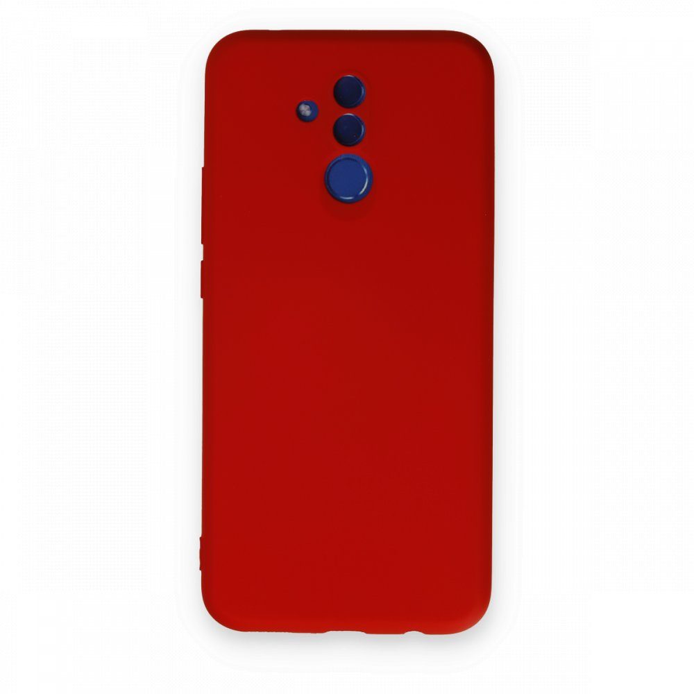 CLZ942 Huawei Mate 20 Lite Kılıf Nano İçi Kadife  Silikon - Ürün Rengi : Kırmızı