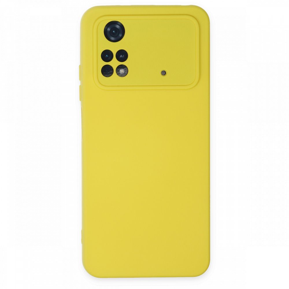 CLZ942 Xiaomi Poco M4 Pro 4g Kılıf Nano İçi Kadife  Silikon - Ürün Rengi : Sarı