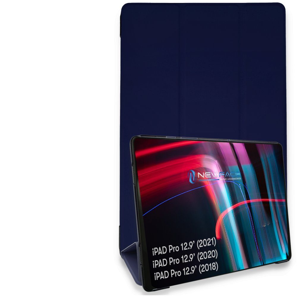 CLZ942 İpad Pro 12.9 (2021) Kılıf Tablet Smart Kılıf - Ürün Rengi : Pembe