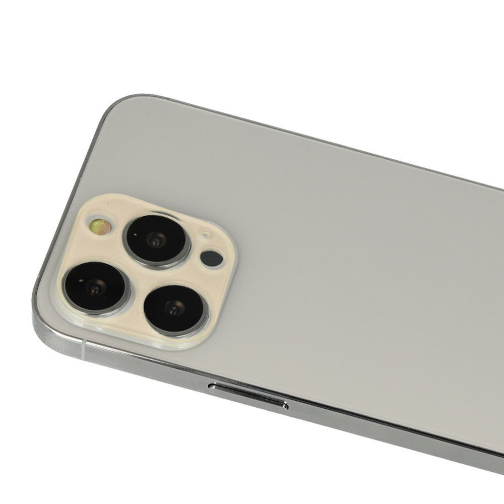 CLZ942 İphone 13 Mini Rainbow Kamera Lens Koruma Cam - Ürün Rengi : Koyu Kırmızı