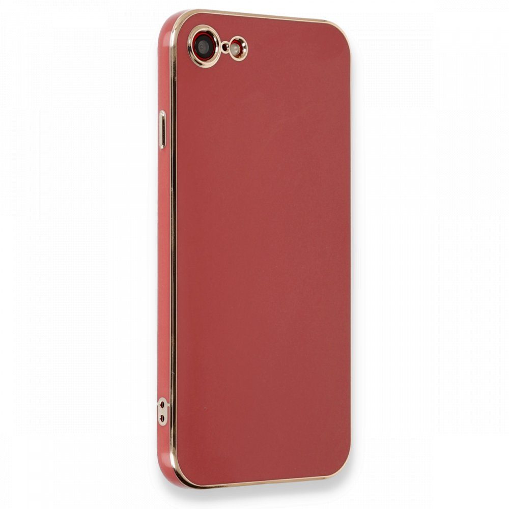 CLZ942 İphone Se 2020 Kılıf Volet Silikon - Ürün Rengi : Kırmızı