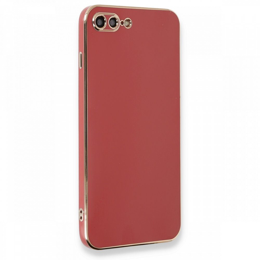 CLZ942 İphone 7 Plus Kılıf Volet Silikon - Ürün Rengi : Kırmızı