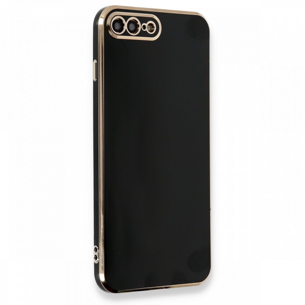 CLZ942 İphone 8 Plus Kılıf Volet Silikon - Ürün Rengi : Siyah