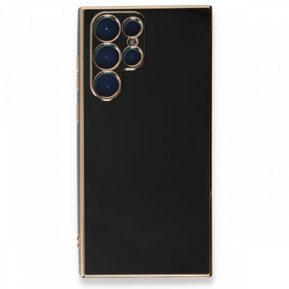CLZ942 Samsung Galaxy S22 Ultra Kılıf Volet Silikon - Ürün Rengi : Siyah