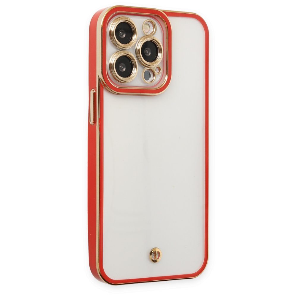 CLZ942 İphone 13 Pro Max Kılıf Liva Lens Silikon - Ürün Rengi : Kırmızı