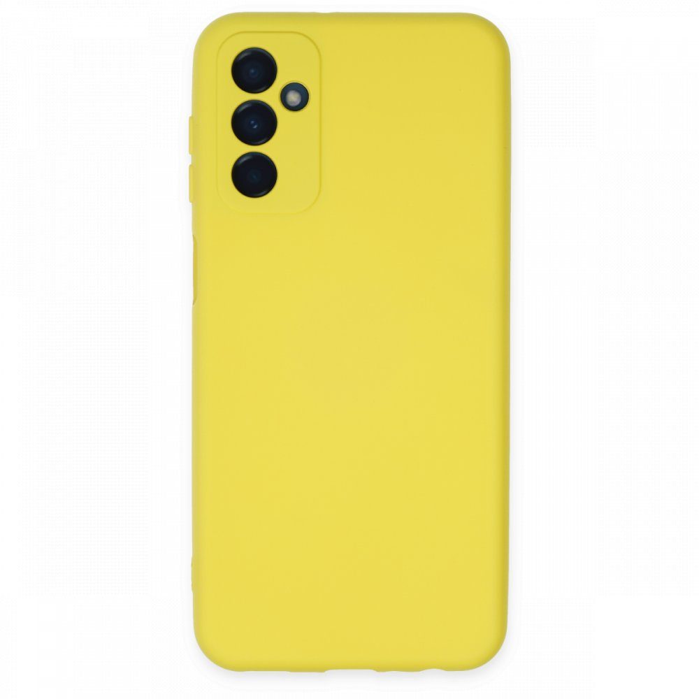 CLZ942 Samsung Galaxy M23 Kılıf Nano İçi Kadife  Silikon - Ürün Rengi : Sarı