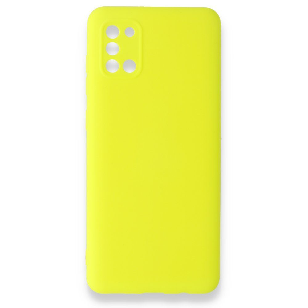 CLZ942 Samsung Galaxy A31 Kılıf Nano İçi Kadife  Silikon - Ürün Rengi : Sarı