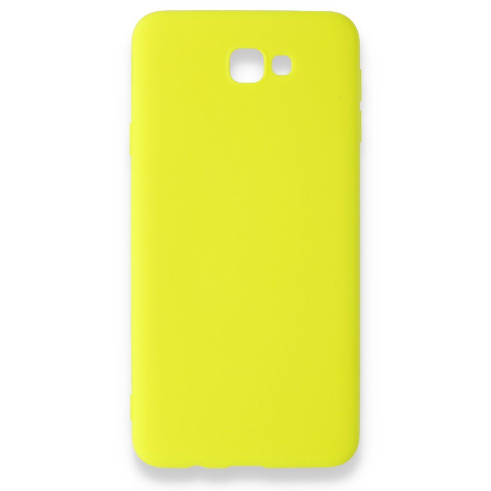 CLZ942 Samsung Galaxy J7 Prime Kılıf Nano İçi Kadife  Silikon - Ürün Rengi : Sarı