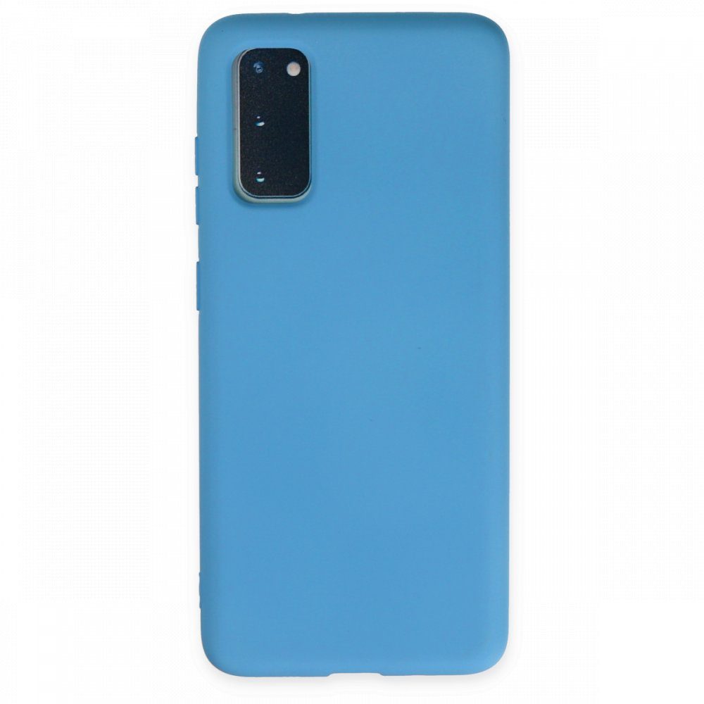 CLZ942 Samsung Galaxy S20 Plus Kılıf Nano İçi Kadife  Silikon - Ürün Rengi : Sky Blue