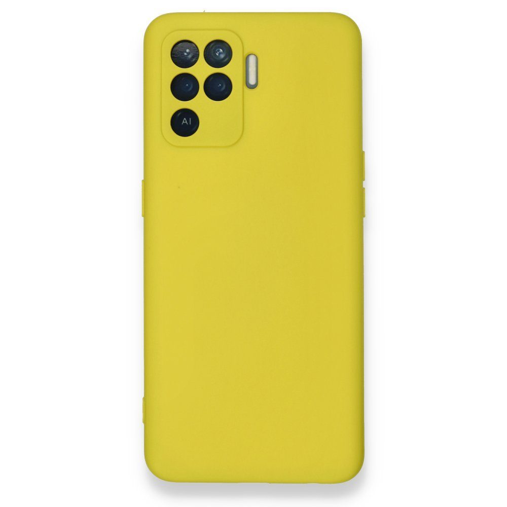 CLZ942 Oppo Reno 5 Lite Kılıf Nano İçi Kadife  Silikon - Ürün Rengi : Sarı