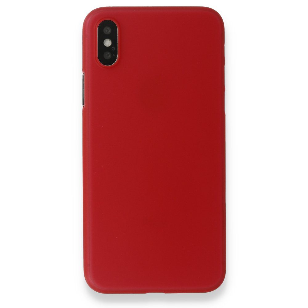 CLZ942 İphone Xs Kılıf Pp Ultra İnce Kapak - Ürün Rengi : Kırmızı