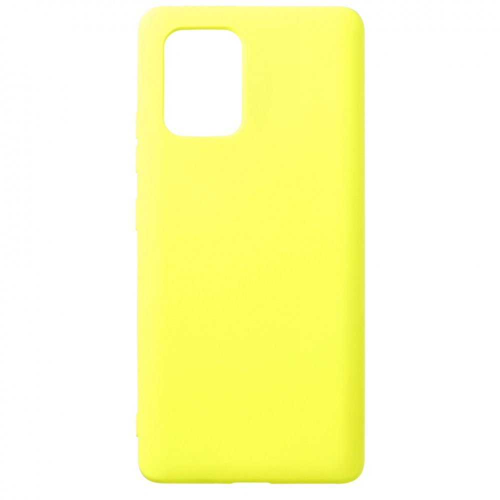 CLZ942 Samsung Galaxy A91 / S10 Lite Kılıf Nano İçi Kadife  Silikon - Ürün Rengi : Sarı