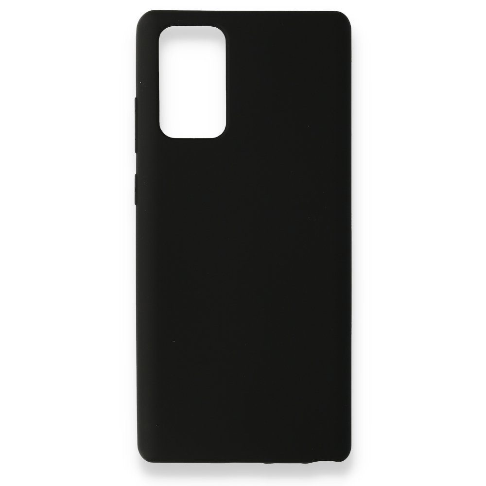 CLZ942 Samsung Galaxy Note 20 Kılıf Nano İçi Kadife  Silikon - Ürün Rengi : Siyah